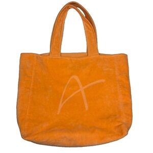 BackLabel Wellness x Aria Orange Terry Tote Bag Italy Cotton Spa Gym Resort